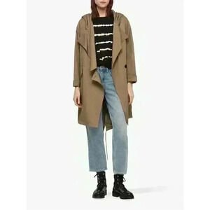 All saints bexley‎ Parker hooded lightweight jacket XS oversized fits up to XL
